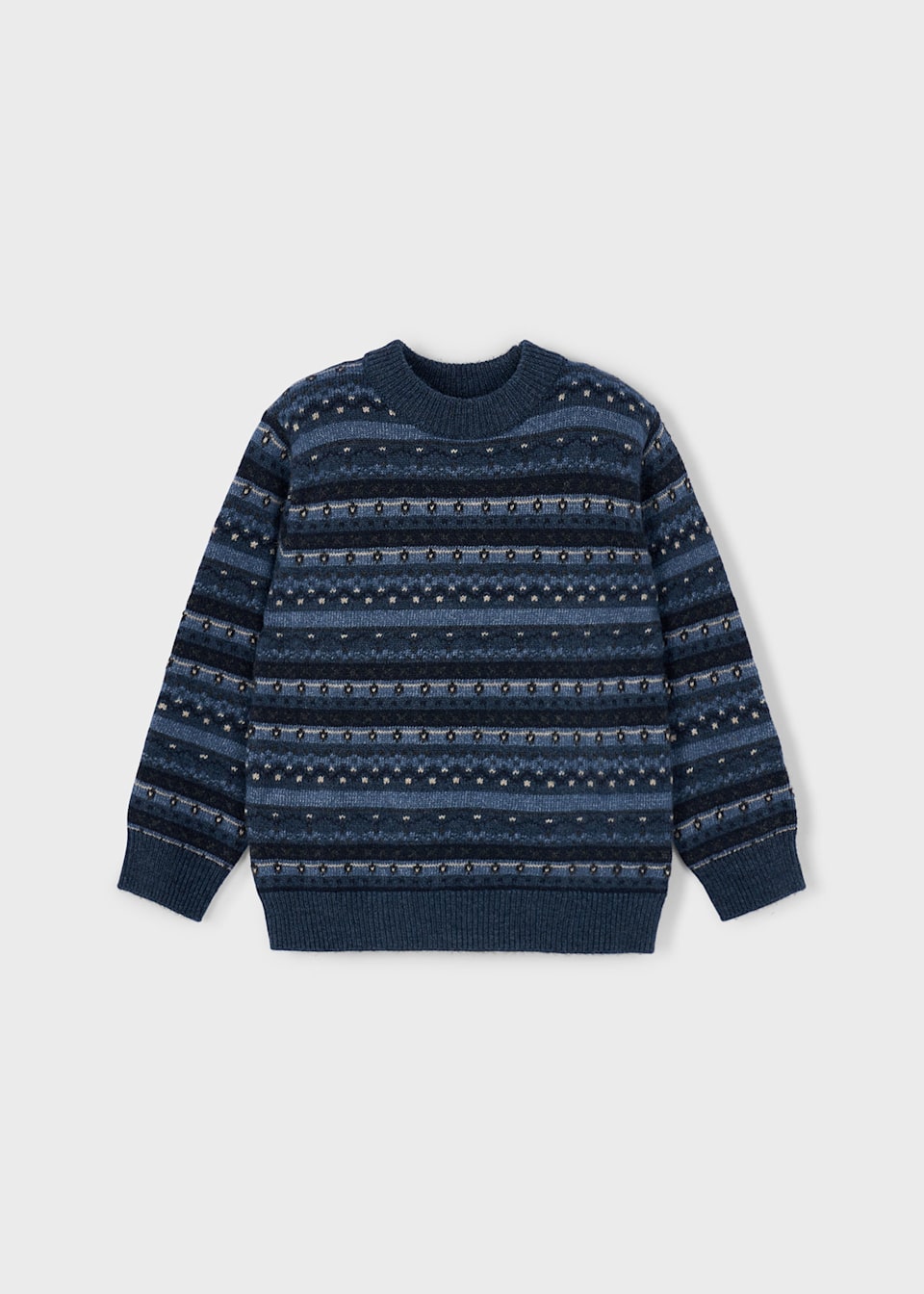 Boys jacquard motif jumper
