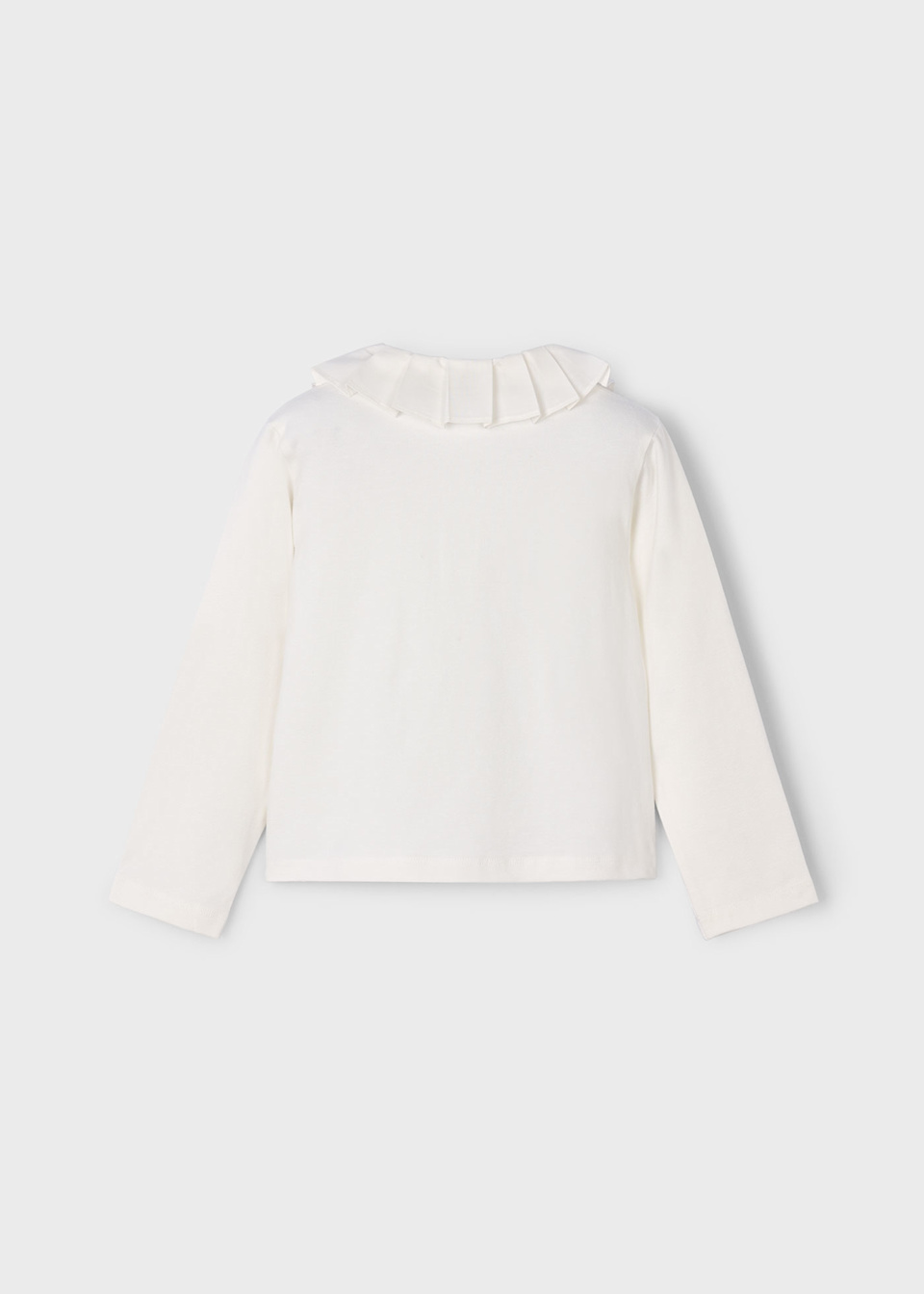 Girl Decorative Collar Polo Shirt