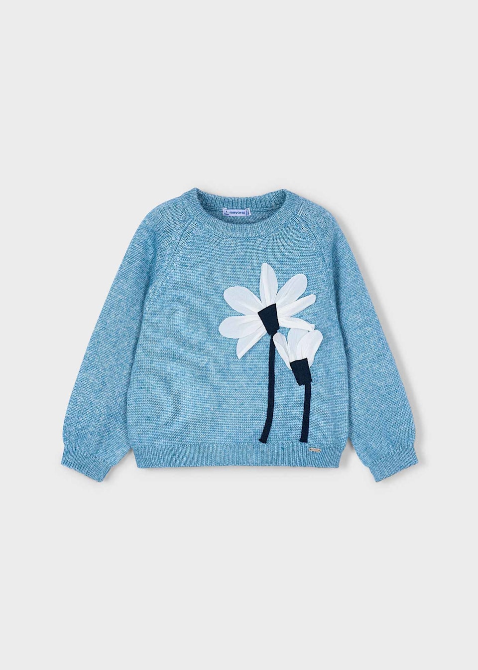 Girls flower appliqué jumper