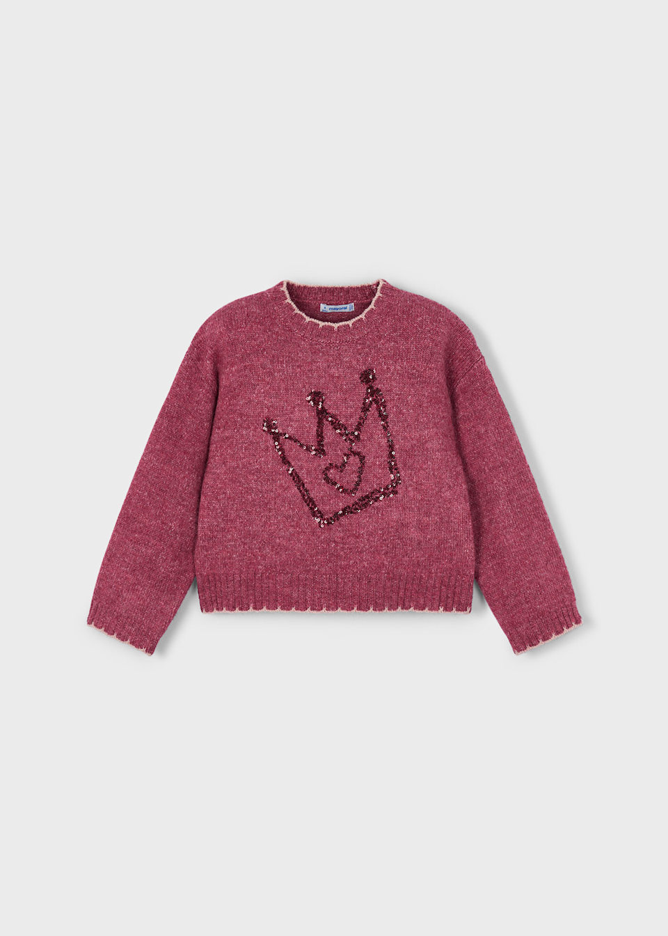 Girls sequin embroidered jumper