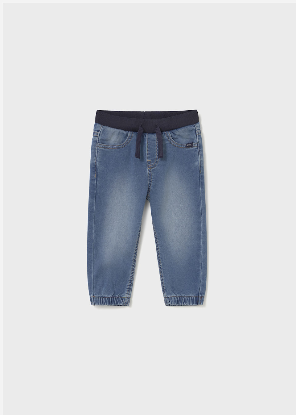 Pantalon jogger en denim bébé