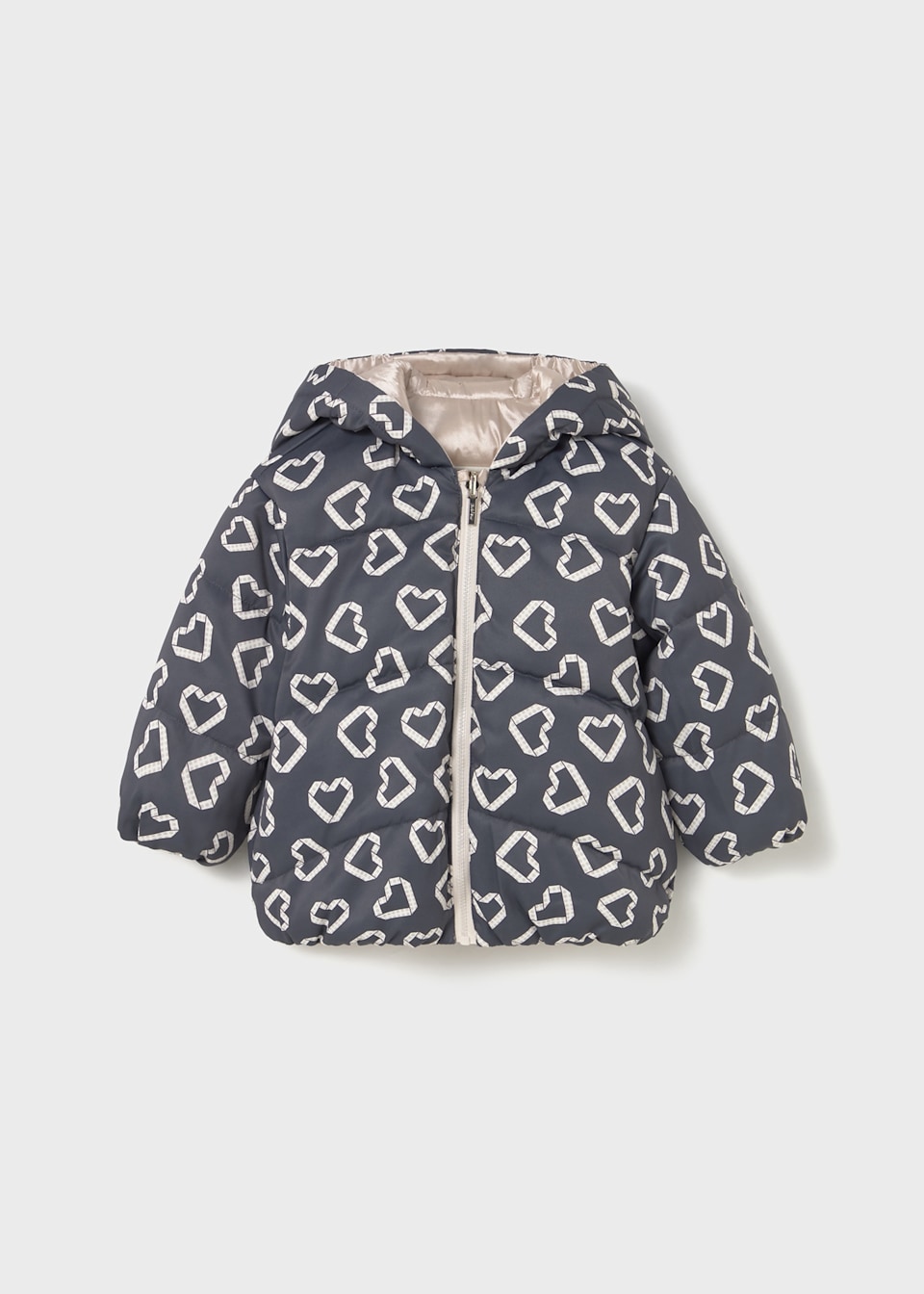 Baby reversible printed coat