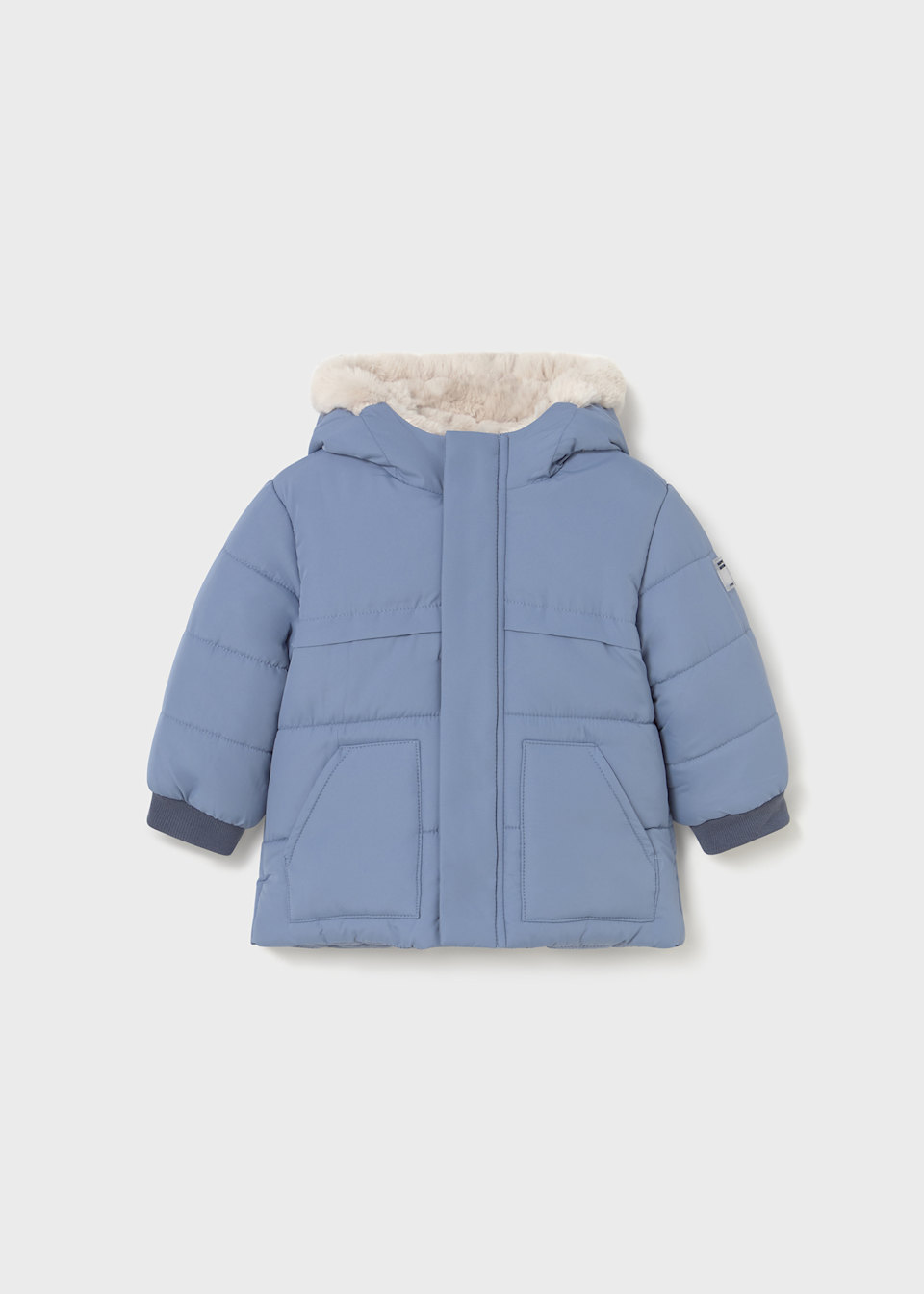 Baby fur lined coat