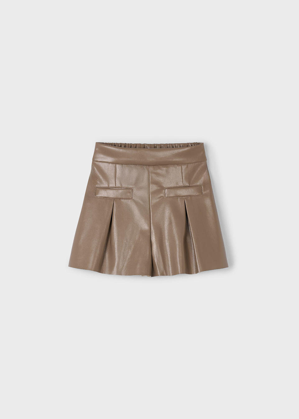 Girls leatherette shorts