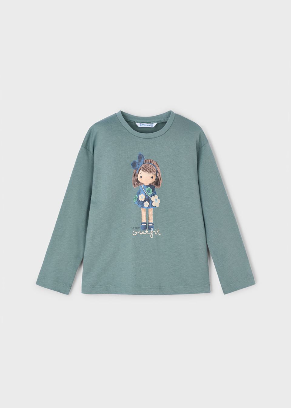 Girls long sleeved doll t-shirt