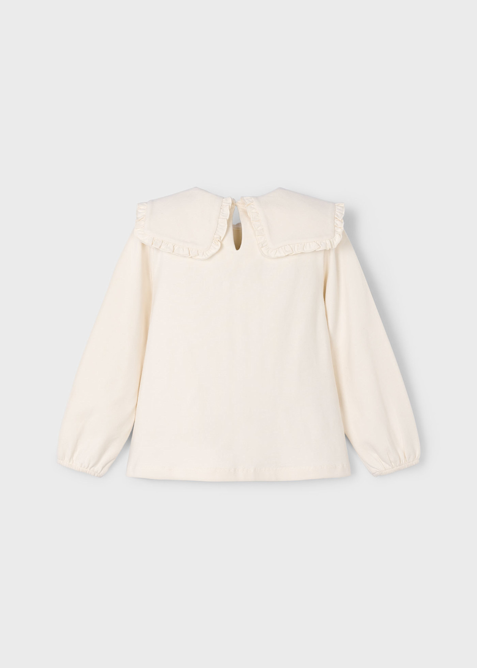 Girls ruffle neck blouse