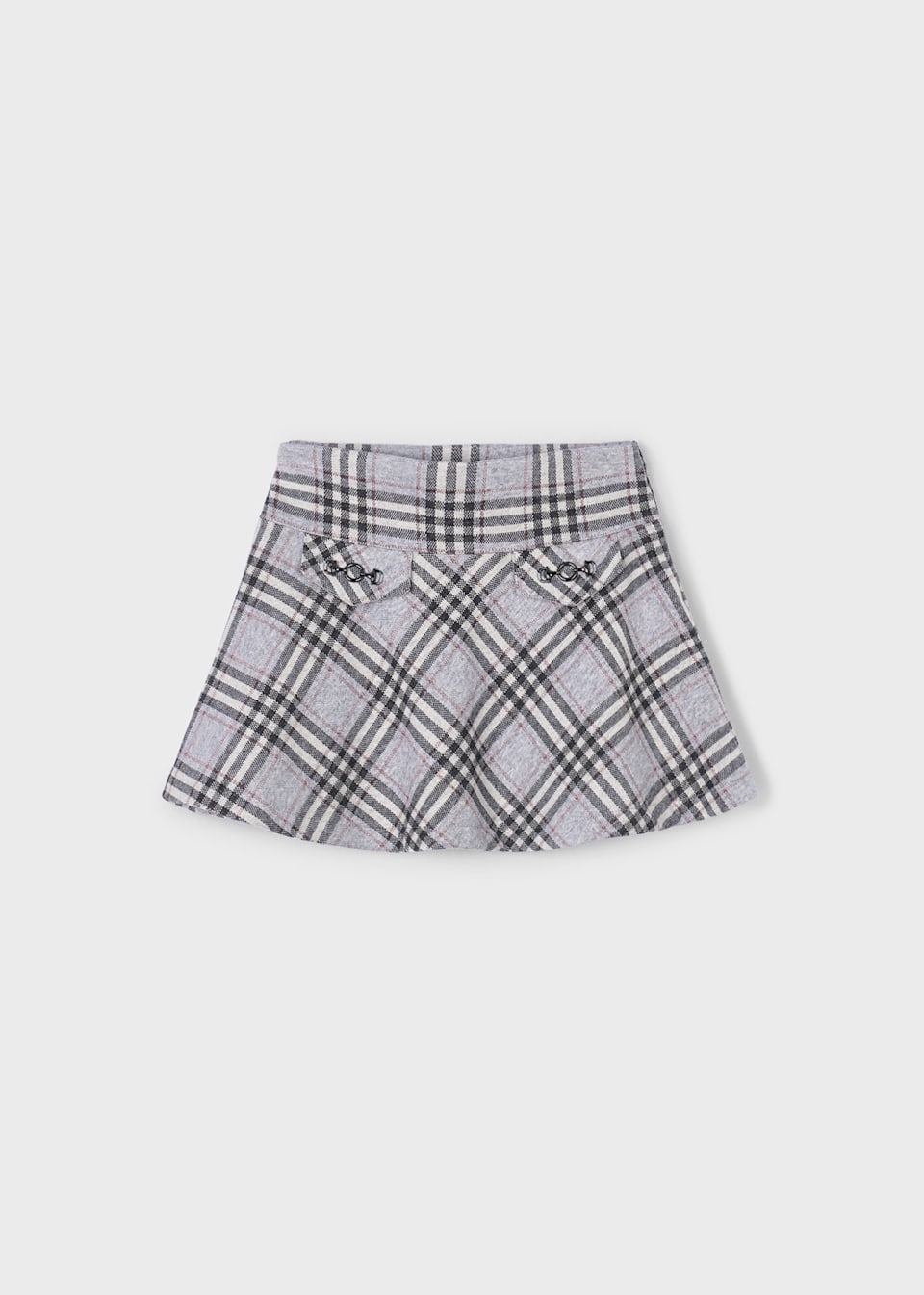 Girl Plaid Jacquard Skirt