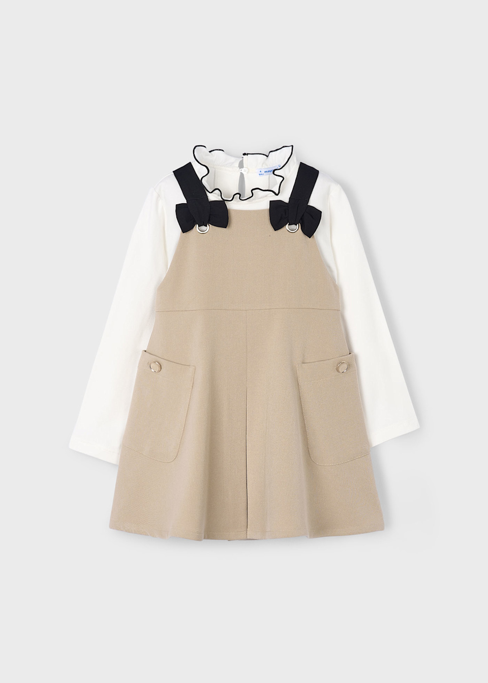 Girls pinafore and shirt