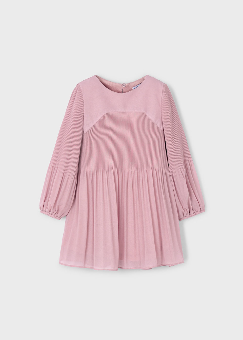 Girls pleated chiffon dress