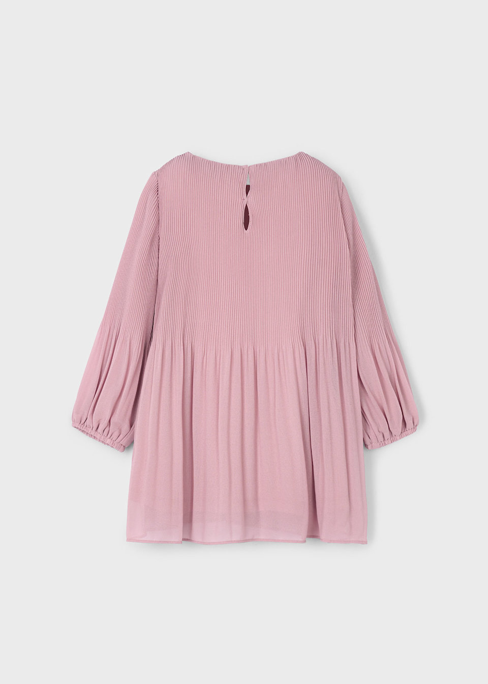 Girls pleated chiffon dress