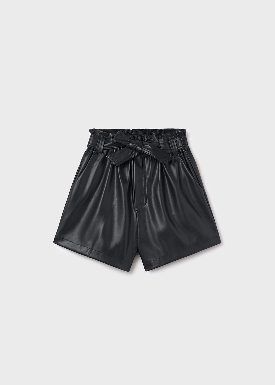 Girls leatherette shorts