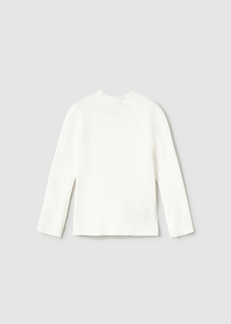 Babys knitted jumper with mid high neck