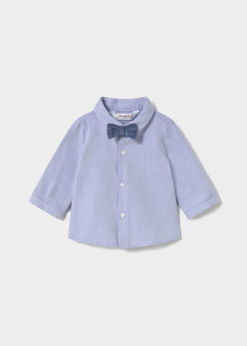 Chemise avec nœud papillon nouveau-né