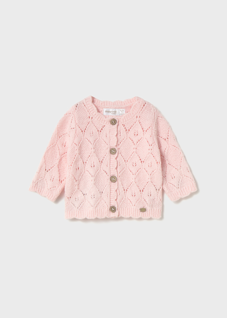 Newborn knitted cardigan