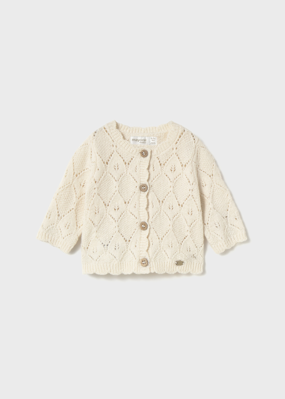 Newborn knitted cardigan