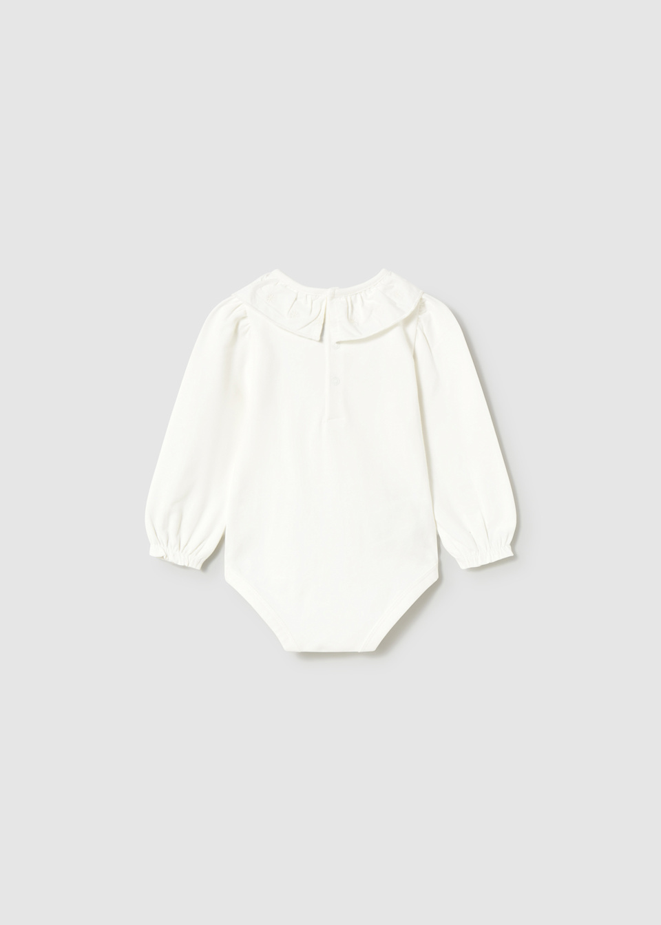 Боди с яка и бродерия за бебе