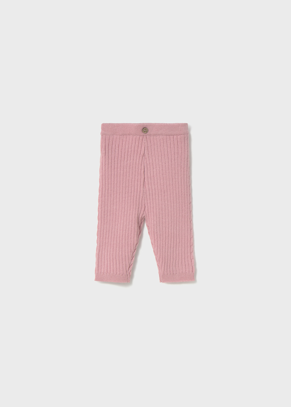 Newborn girl knitted leggings