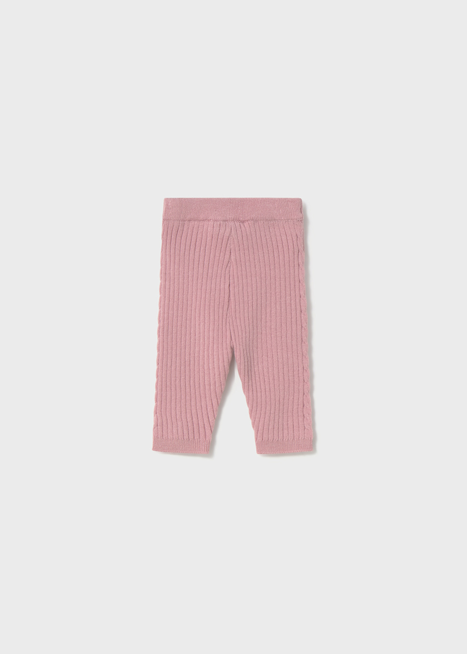 Newborn girl knitted leggings