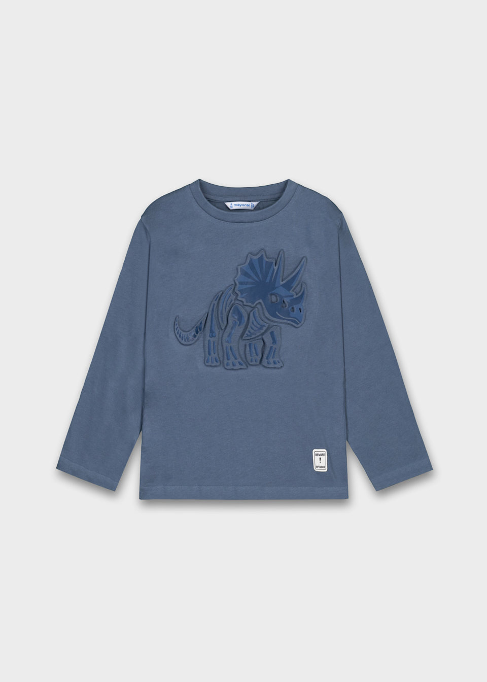 Boys long sleeved interactive dinosaur shirt