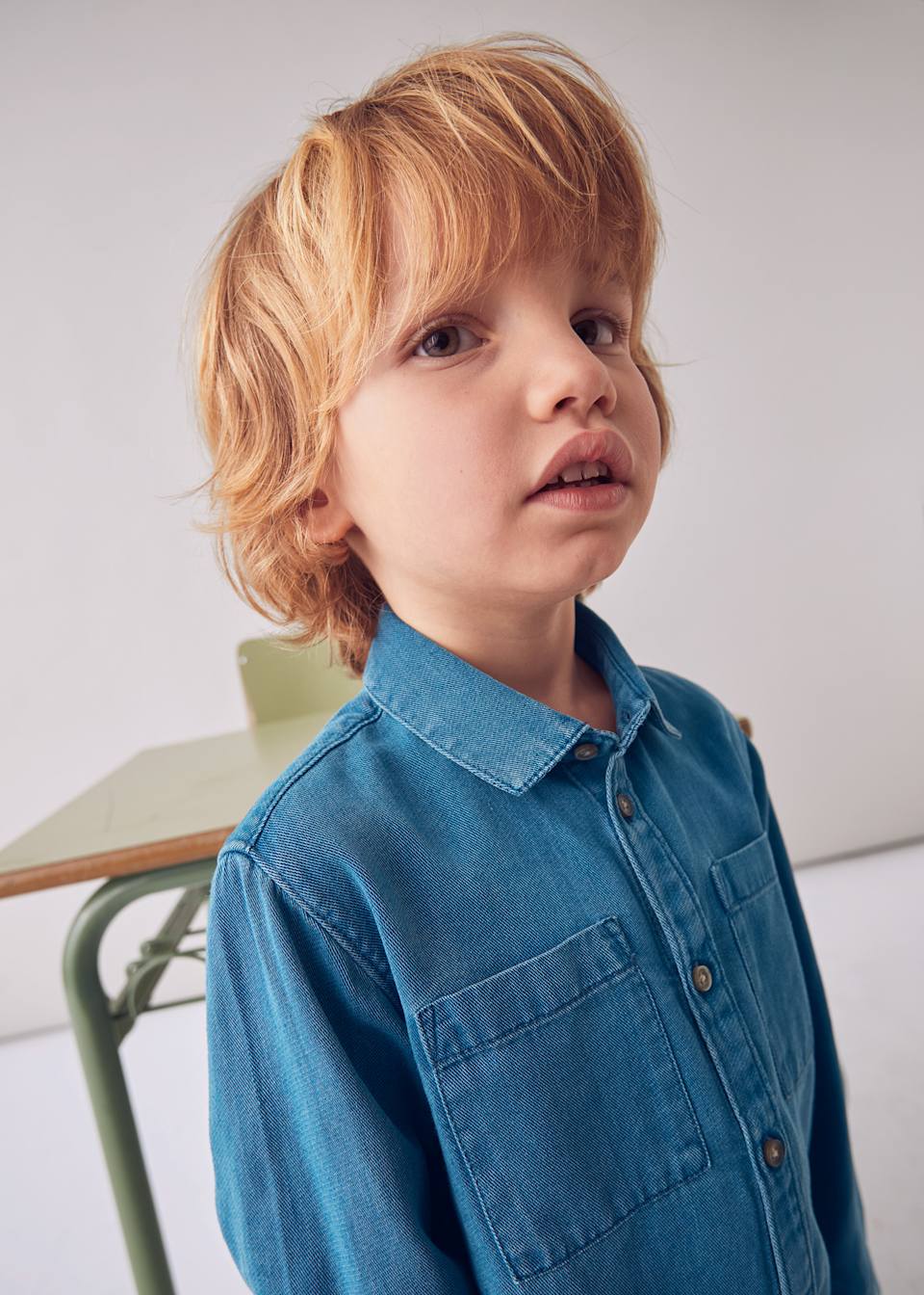 Camisa de mezclilla niño