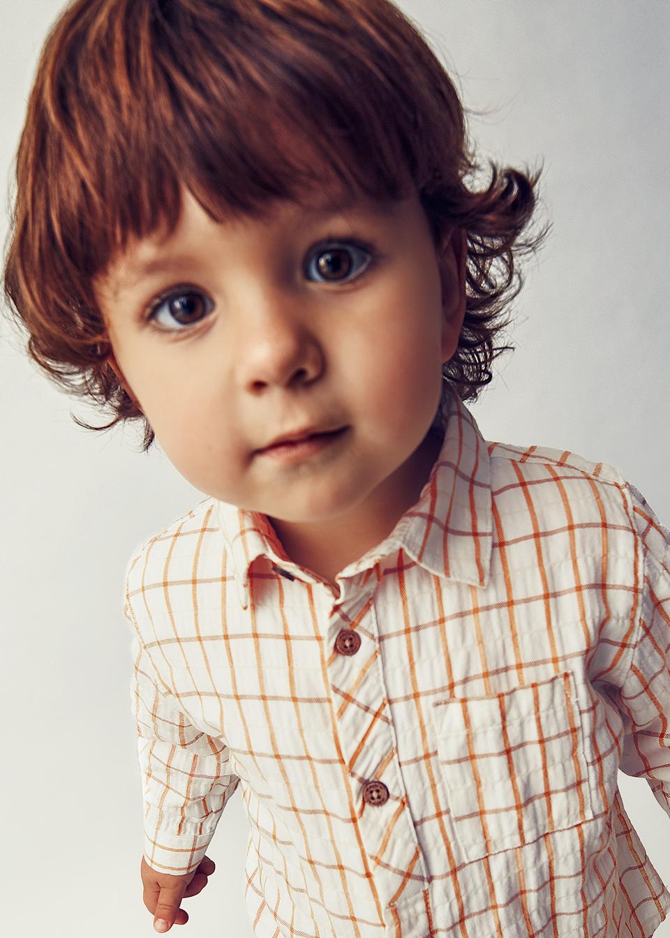 Chemise à carreaux bébé