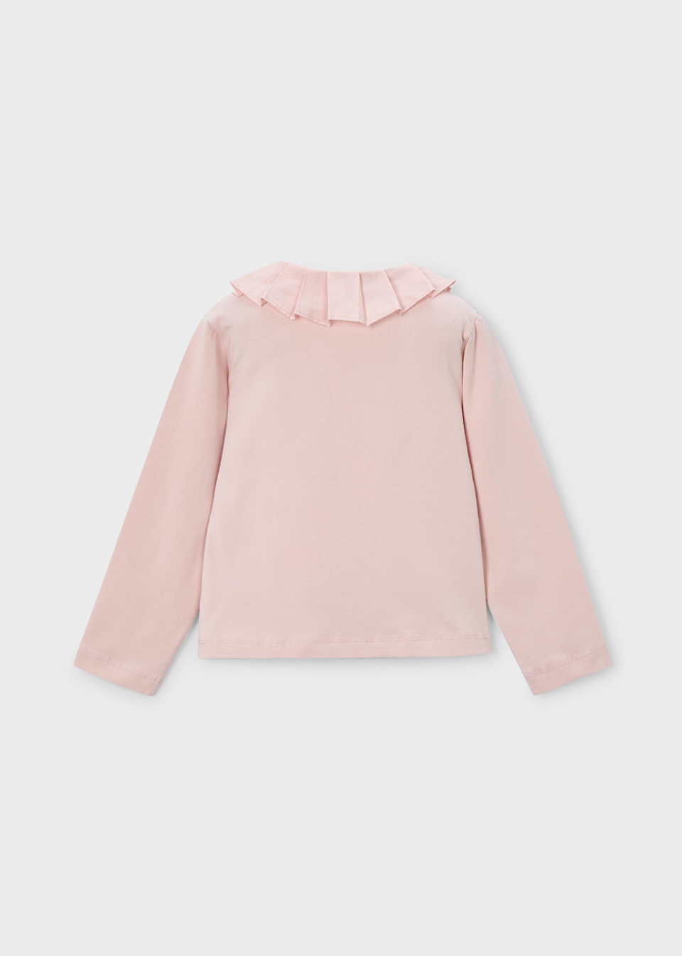 Girl Decorative Collar Polo Shirt
