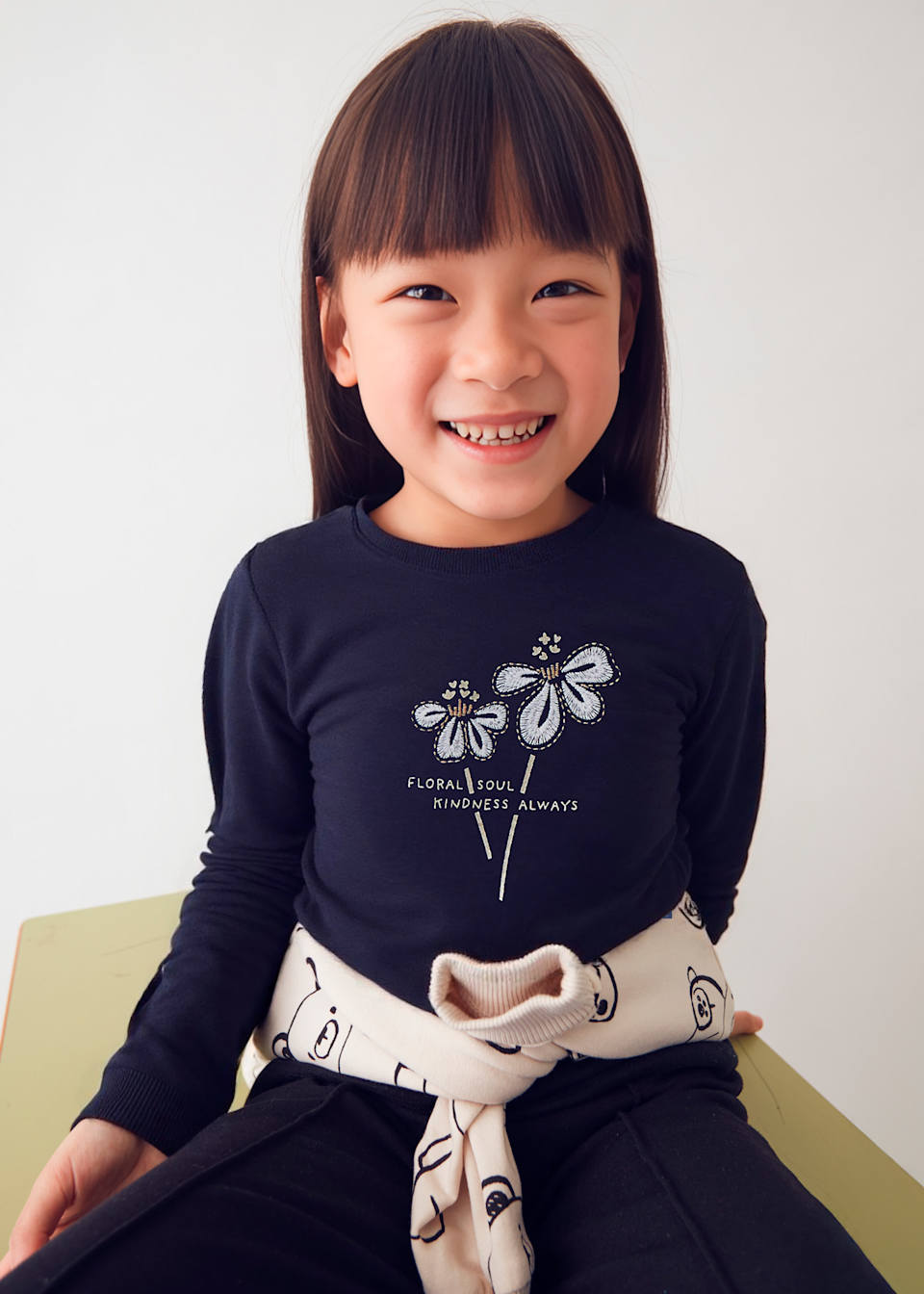 Girl Basic Flower T-Shirt