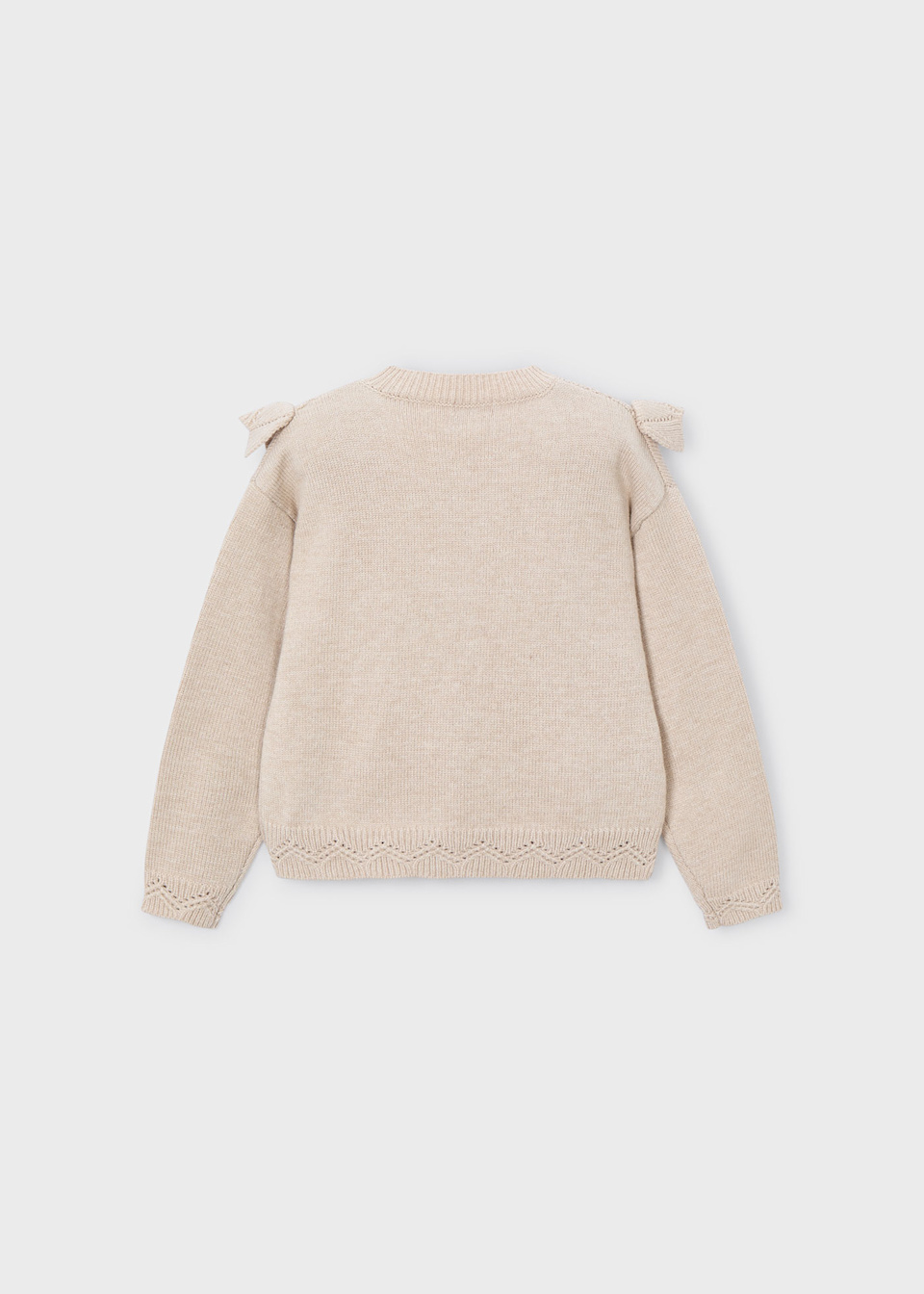Girl Openwork Knit Sweater