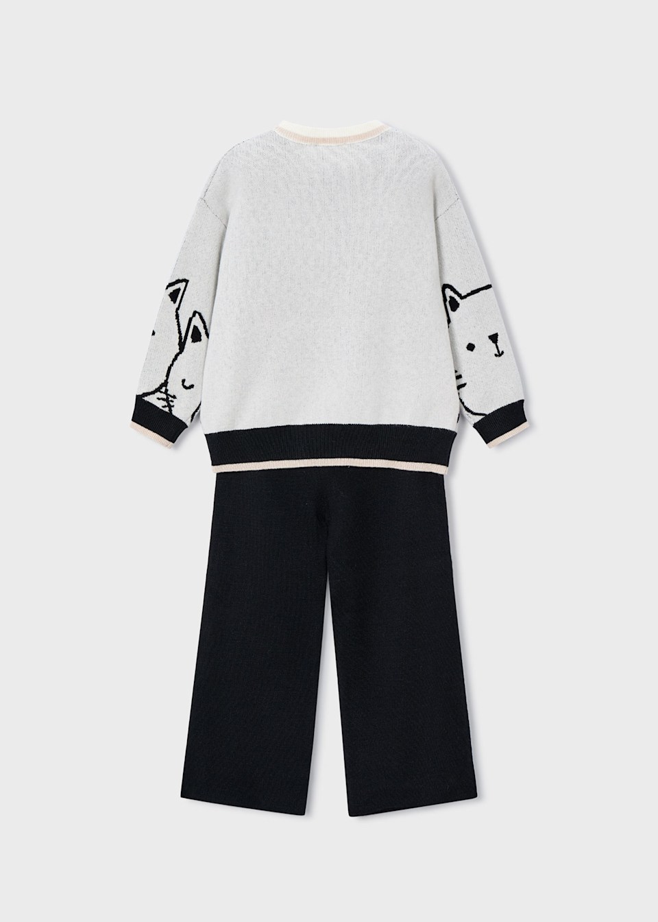 Girls trousers and printed jumper set