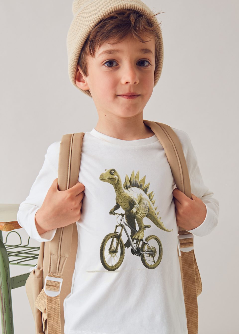 Boys long sleeved dinosaur shirt