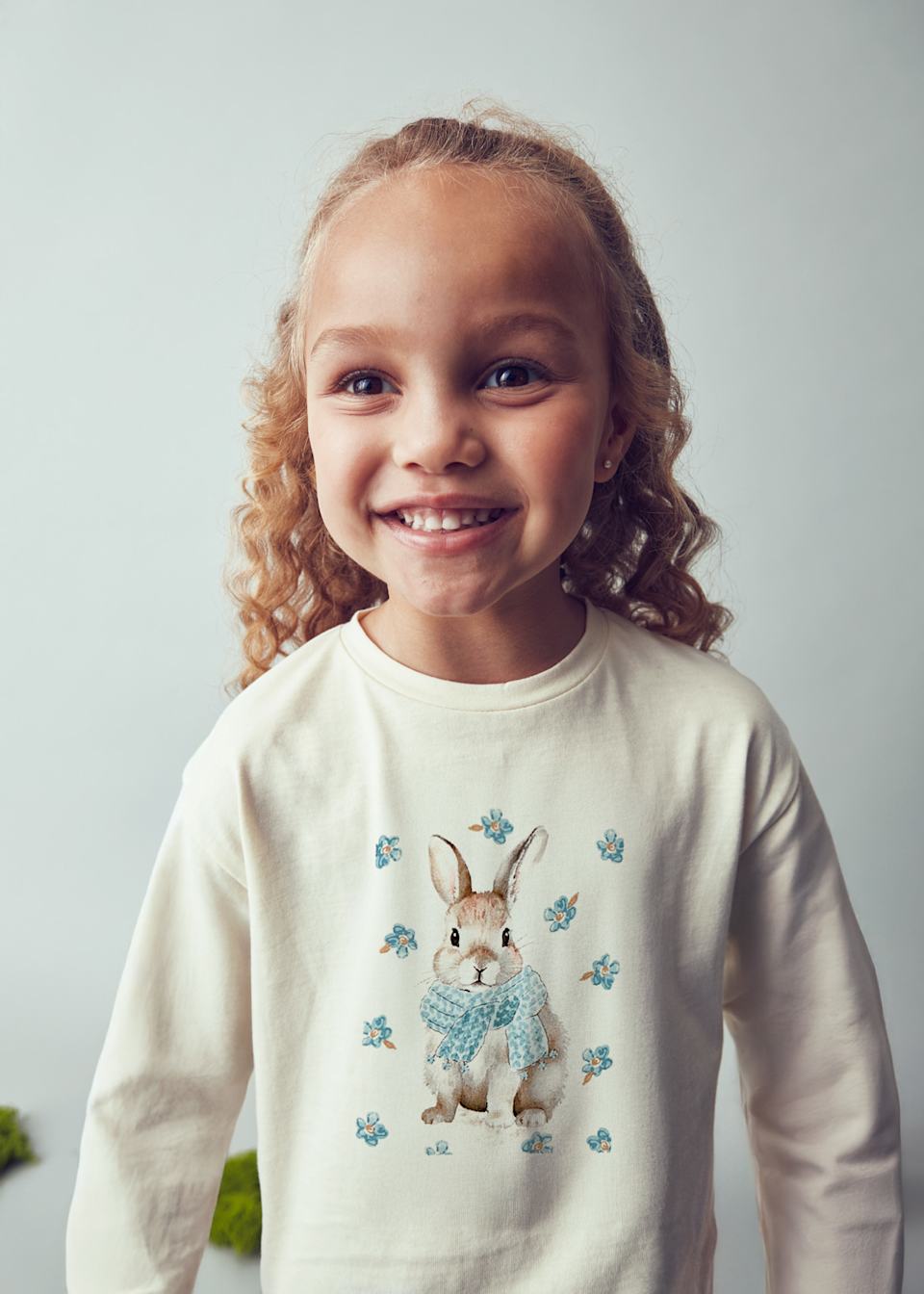 Girls rabbit print t-shirt