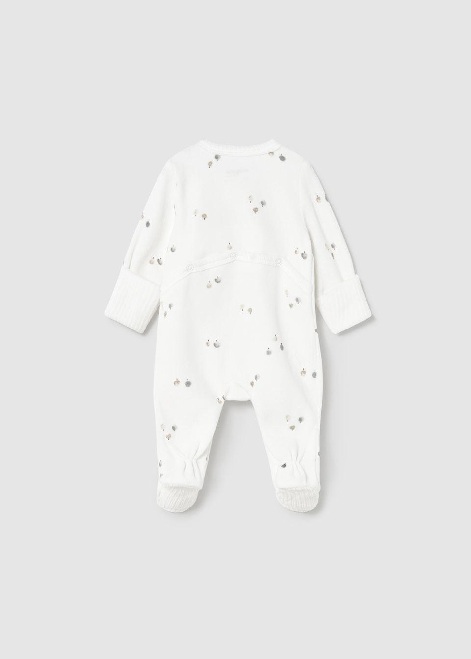 Newborn unisex romper with feet