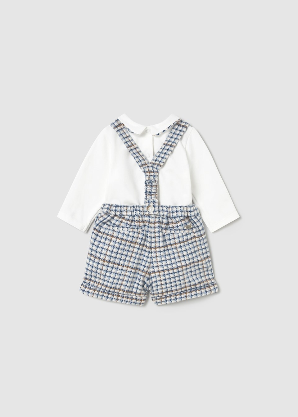 Newborn shorts and dungarees set