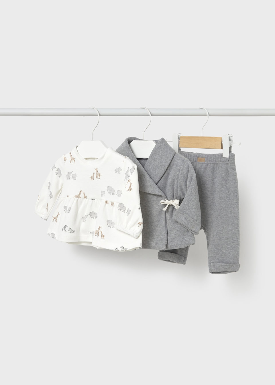 Newborn Girl 3-Piece Knit Set