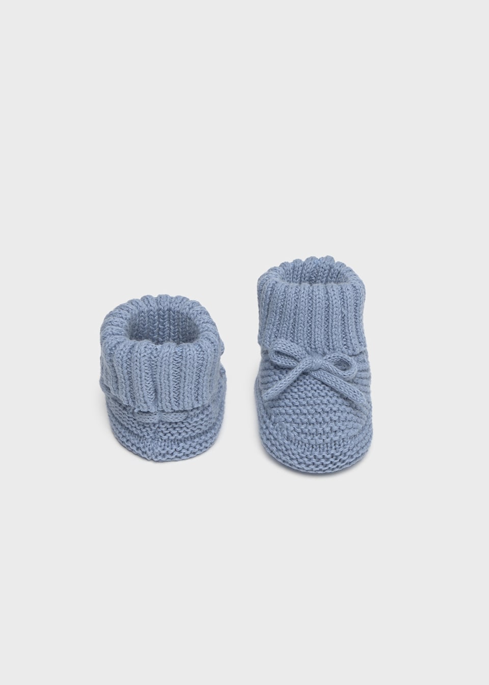 Newborn knitted booties
