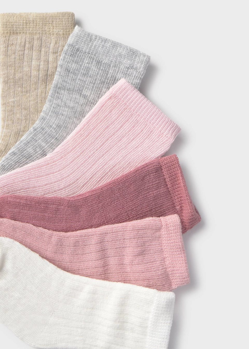 Newborn 6 pack of plain socks