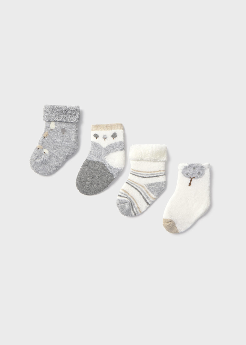 Lot de 4 chaussettes nouveau-né