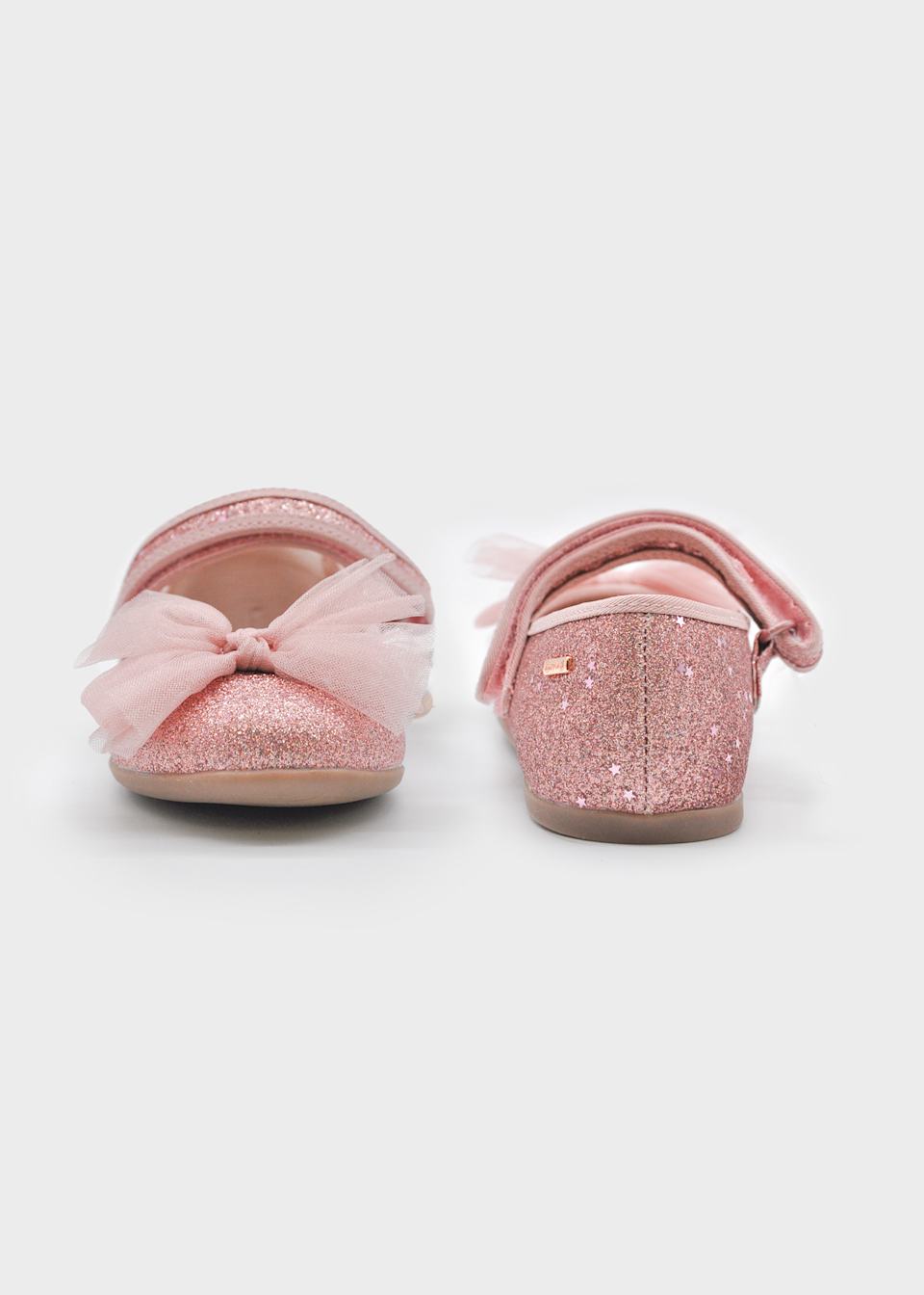 Ballerine nœud paillettes fille