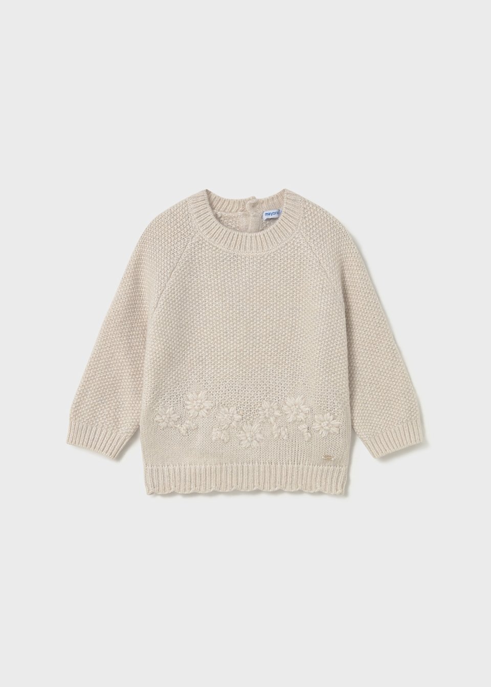Baby embroidered flower jumper