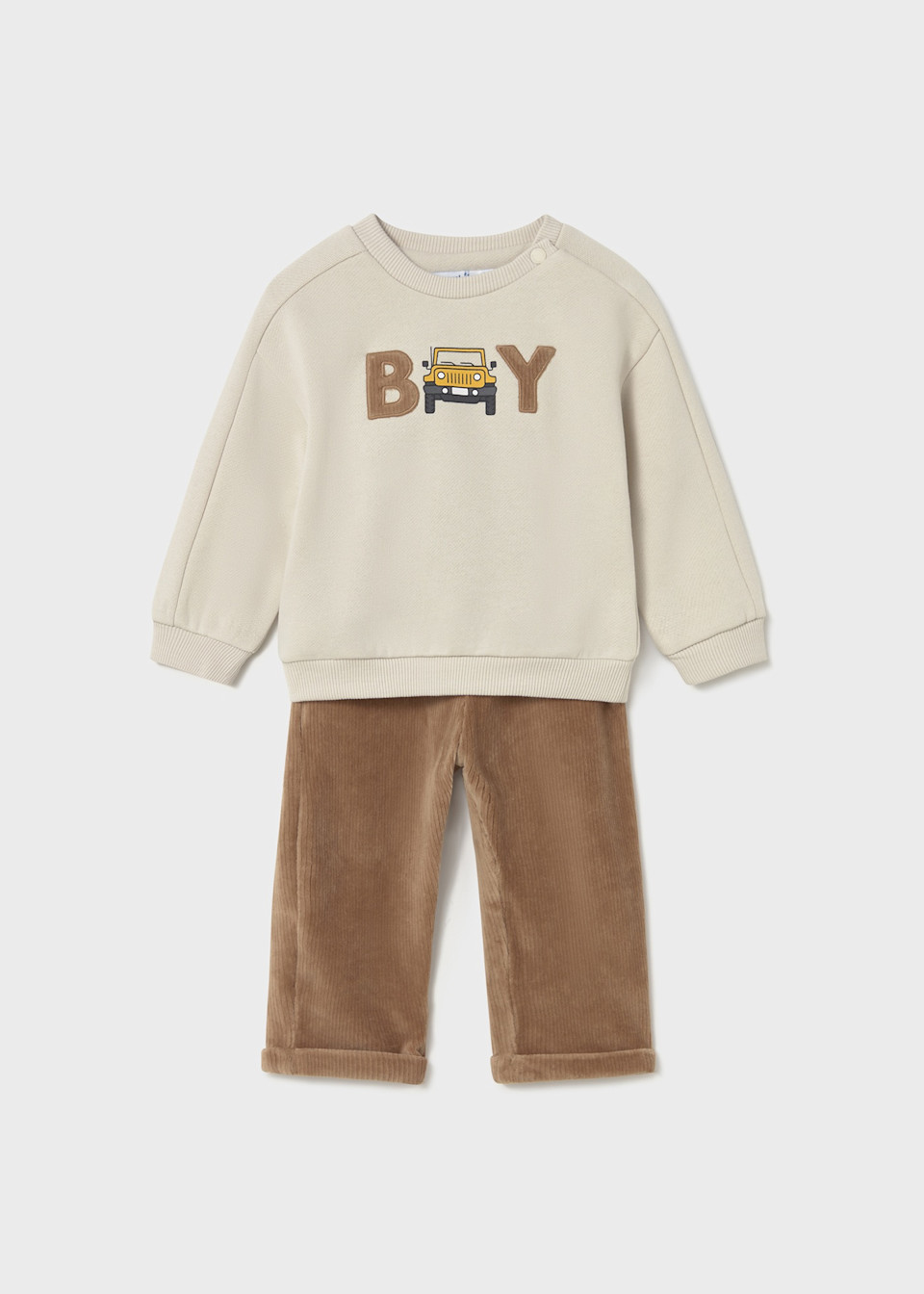 Baby jumper and trouser set