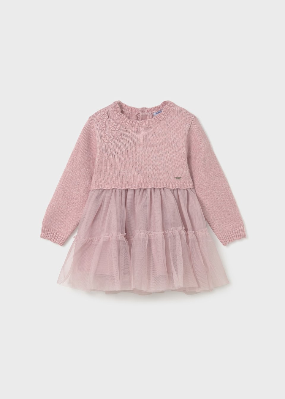 Baby combined knitted dress