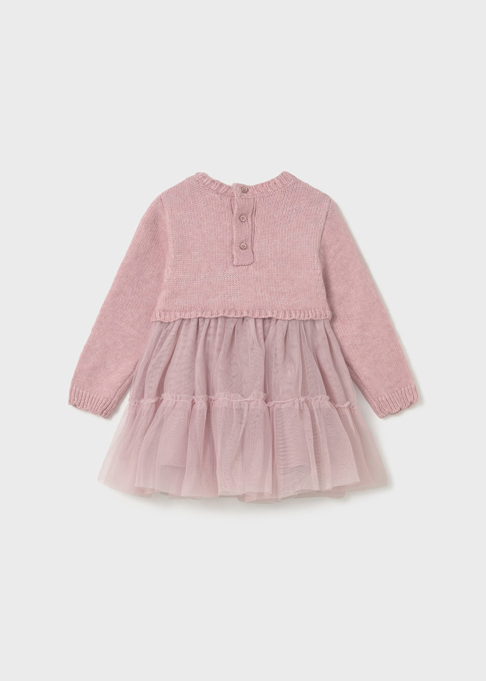 Baby combined knitted dress