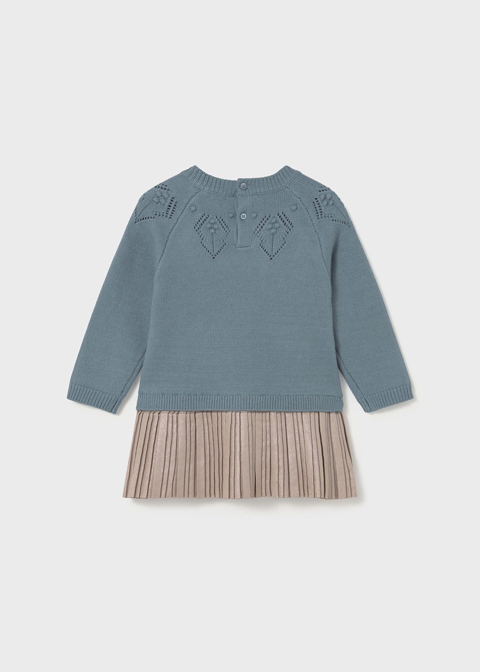 Baby combined knitted dress