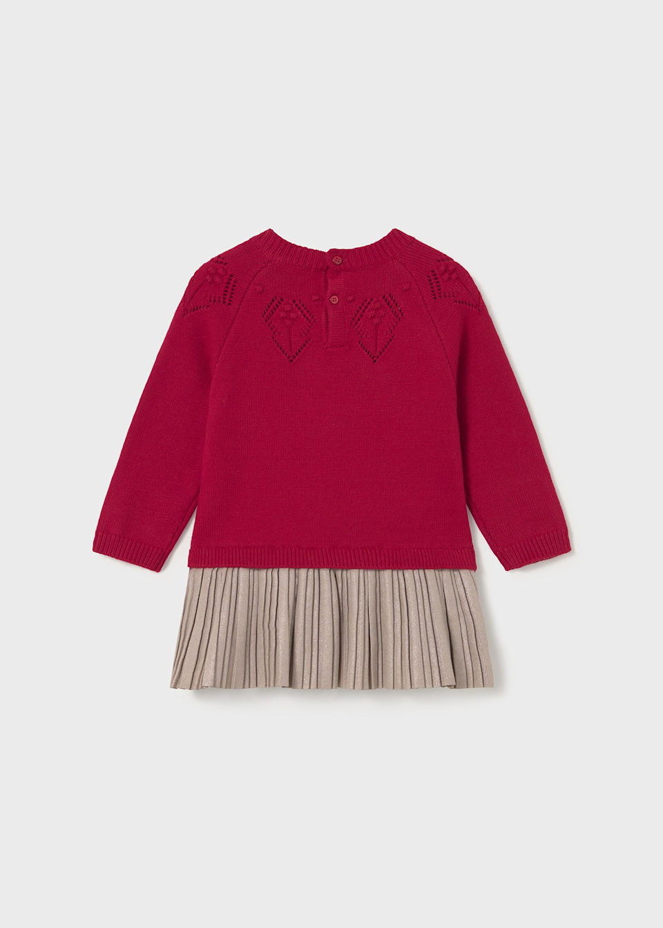 Baby combined knitted dress