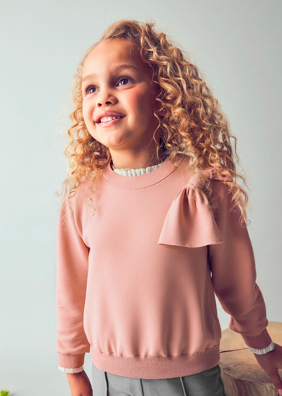 Girls bow jumper
