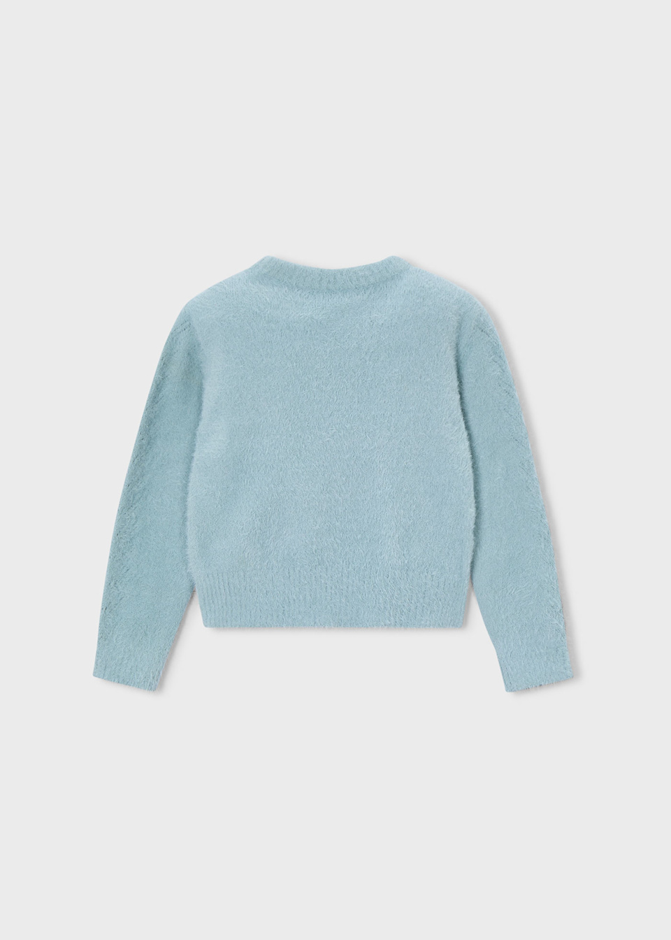 Girl Faux Fur Knit Sweater