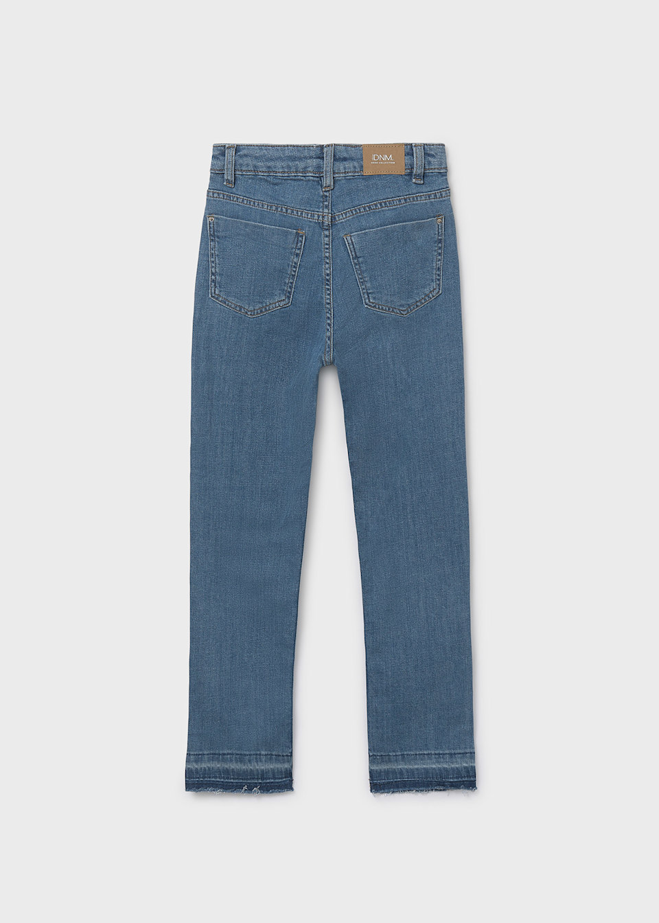 Pantalón denim acampanado básico chica