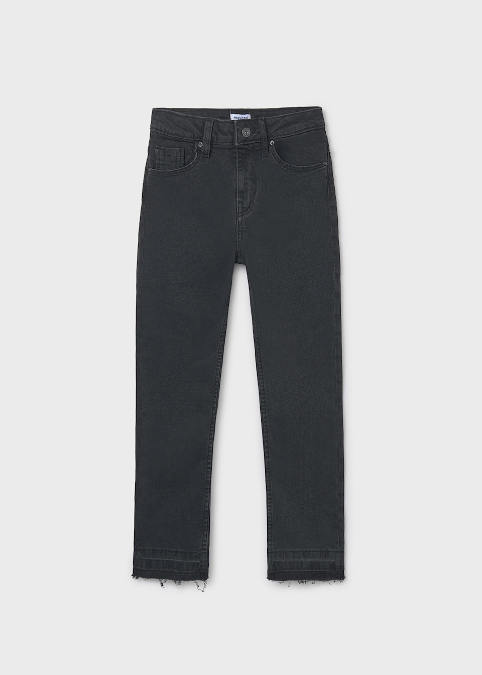 Pantalon évasé en denim basique fille