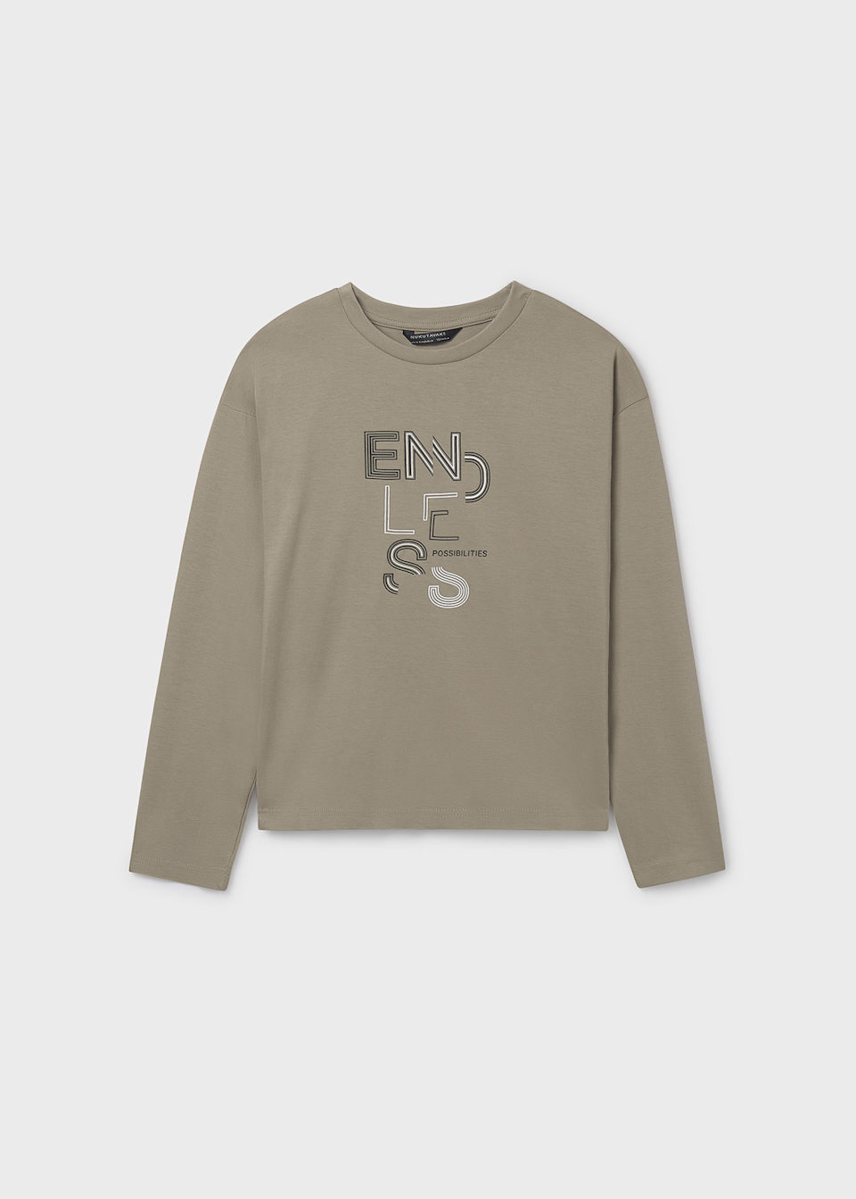 Camiseta texto básica chico