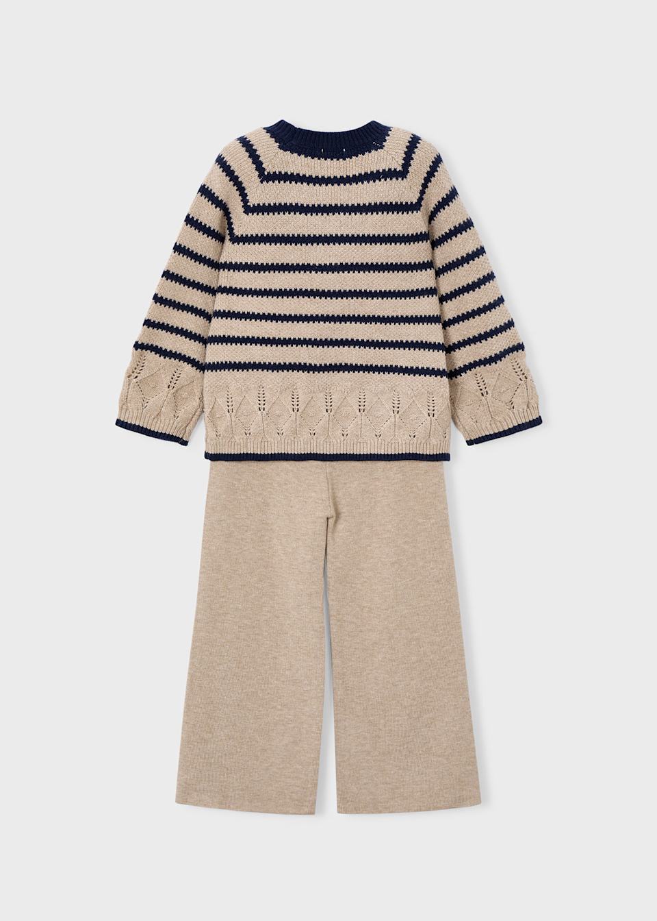 Girls trousers and striped jumper set